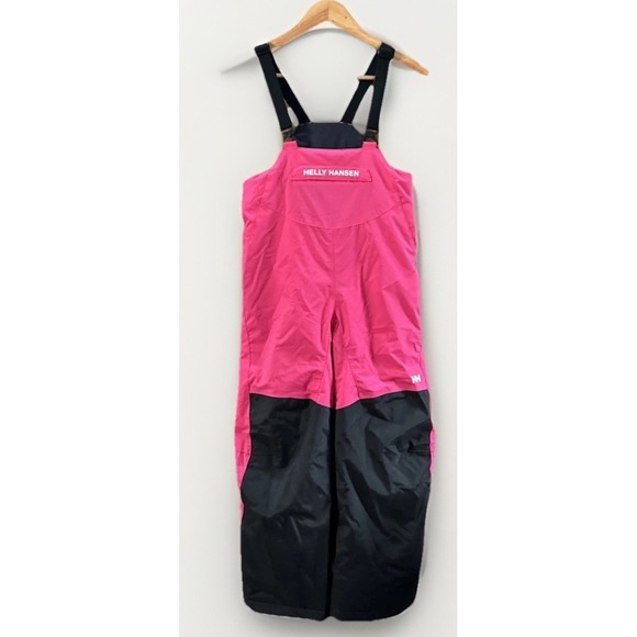 Girls Helly Hansen Ryder Insulated Ski Bib Pants Sz 8 128 EC Snowboard 🏂 - Picture 1 of 13